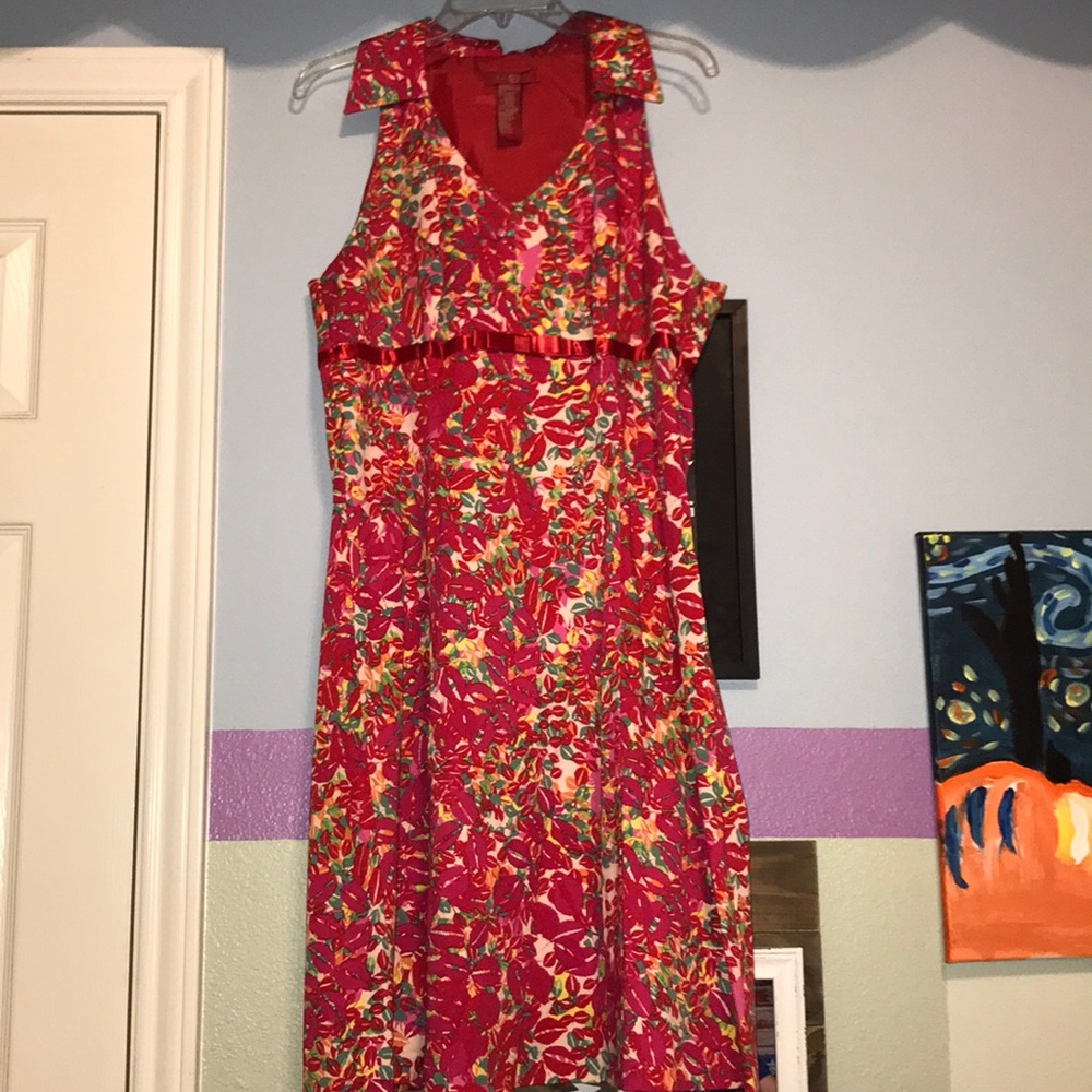 Floral Sangria Dress. Size 14.